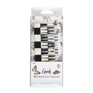 On Hand Mackenzie Childs x Wet Brush Target 🖤 Black Check Hair Comb/case